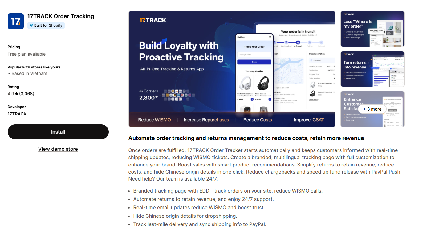 17TRACK Order Tracking
