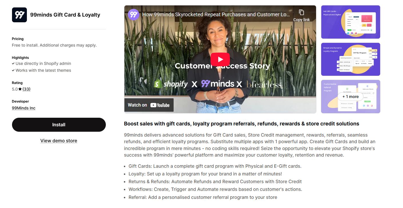 99minds Gift Card & Loyalty