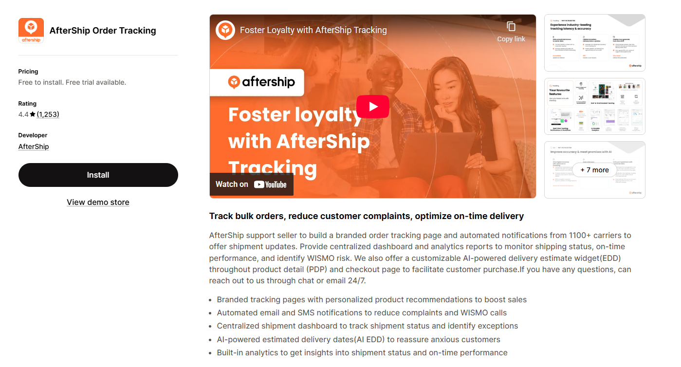 AfterShip Order Tracking