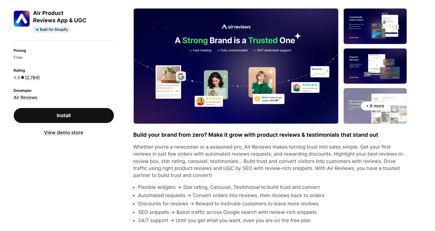 Air Product Reviews App & UGC