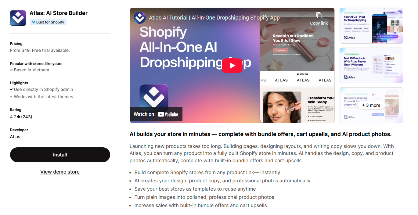 Atlas: AI Store Builder