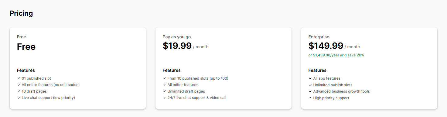 Beae Landing Page Builder