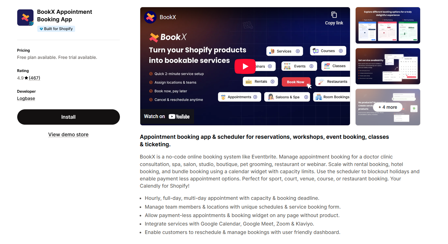 BookX Appointment Booking App