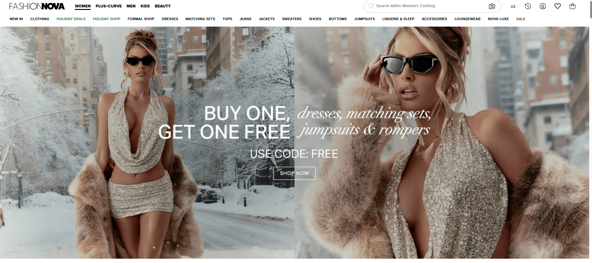 Fashion Nova Website