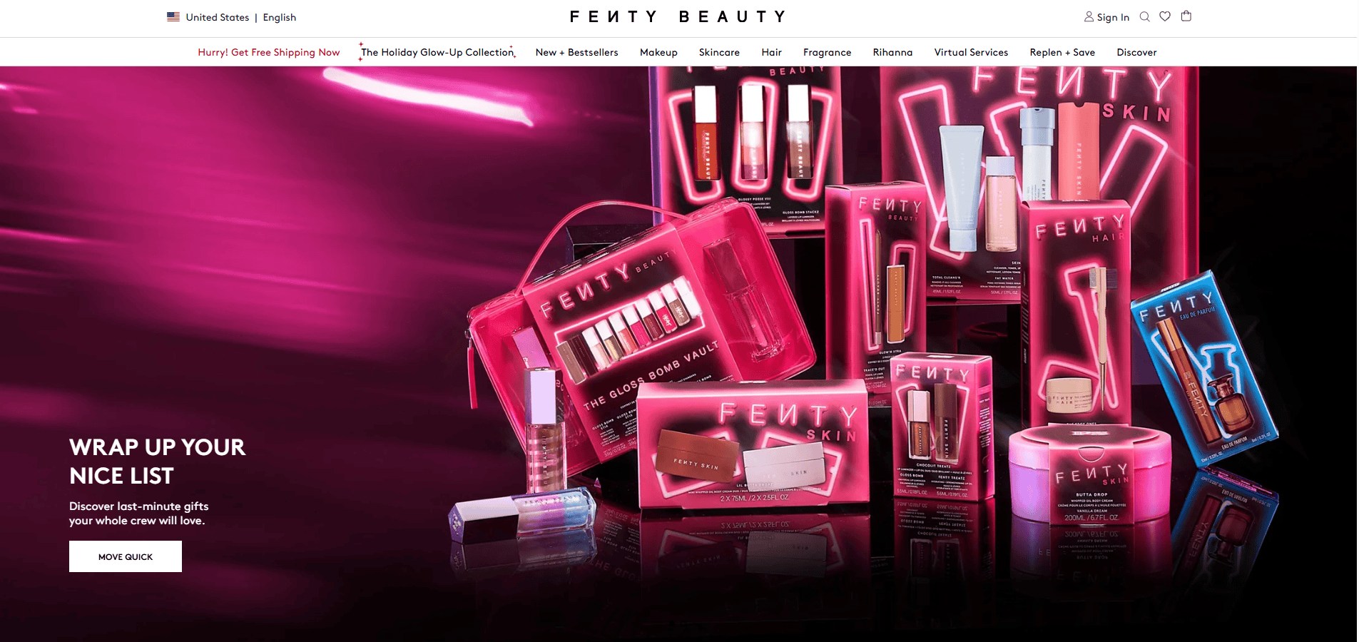 Fenty Beauty Website