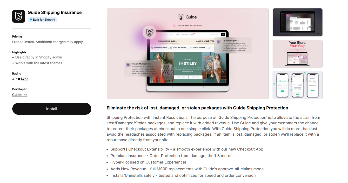 Guide Shipping Insurance