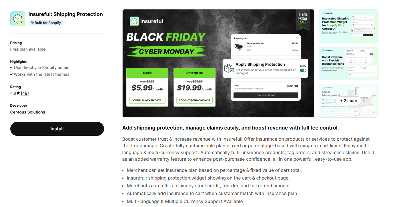 Insureful: Shipping Protection