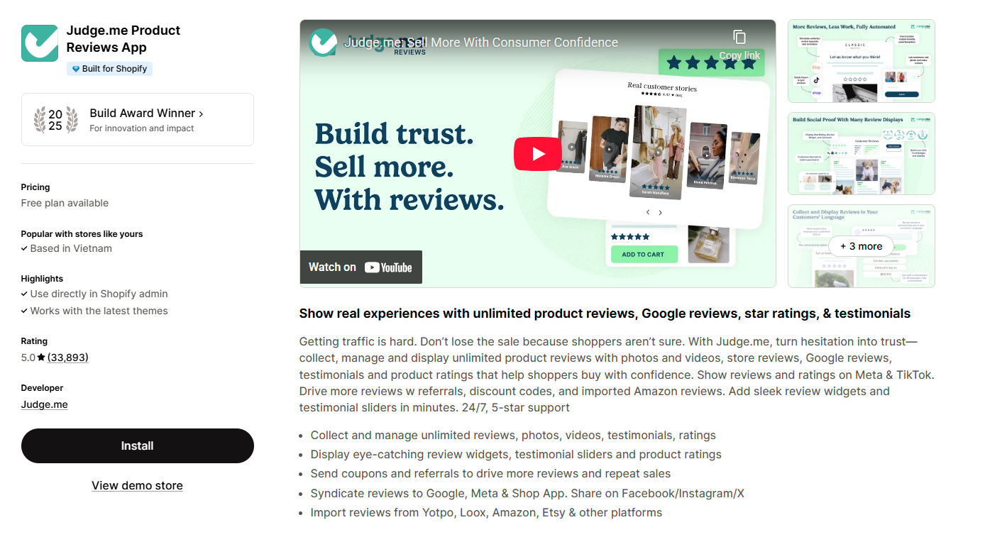 Judge.me Product Reviews App