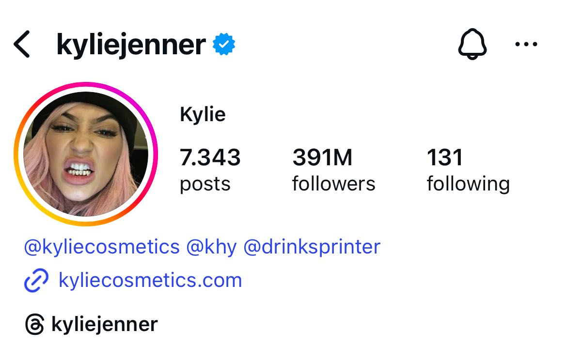 Kylie Jenner Instagram
