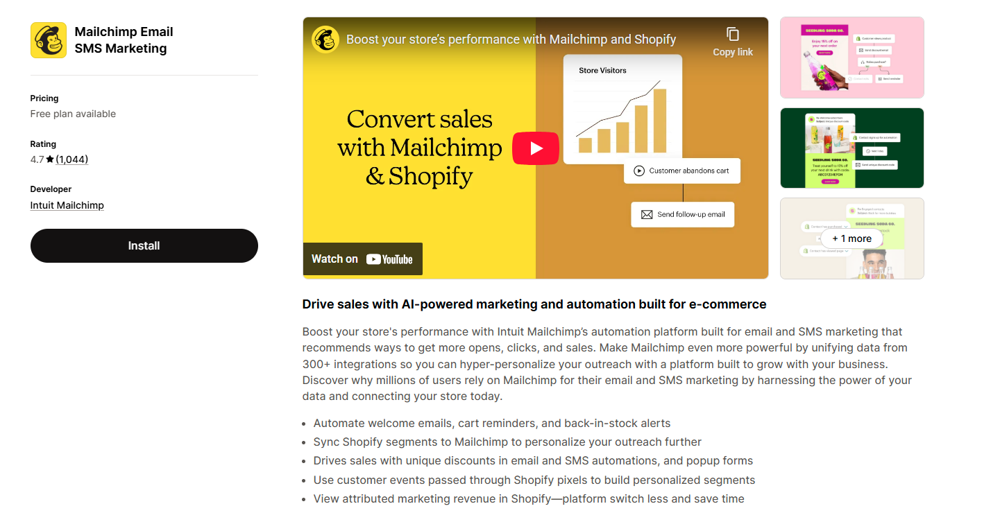 Mailchimp Email SMS Marketing