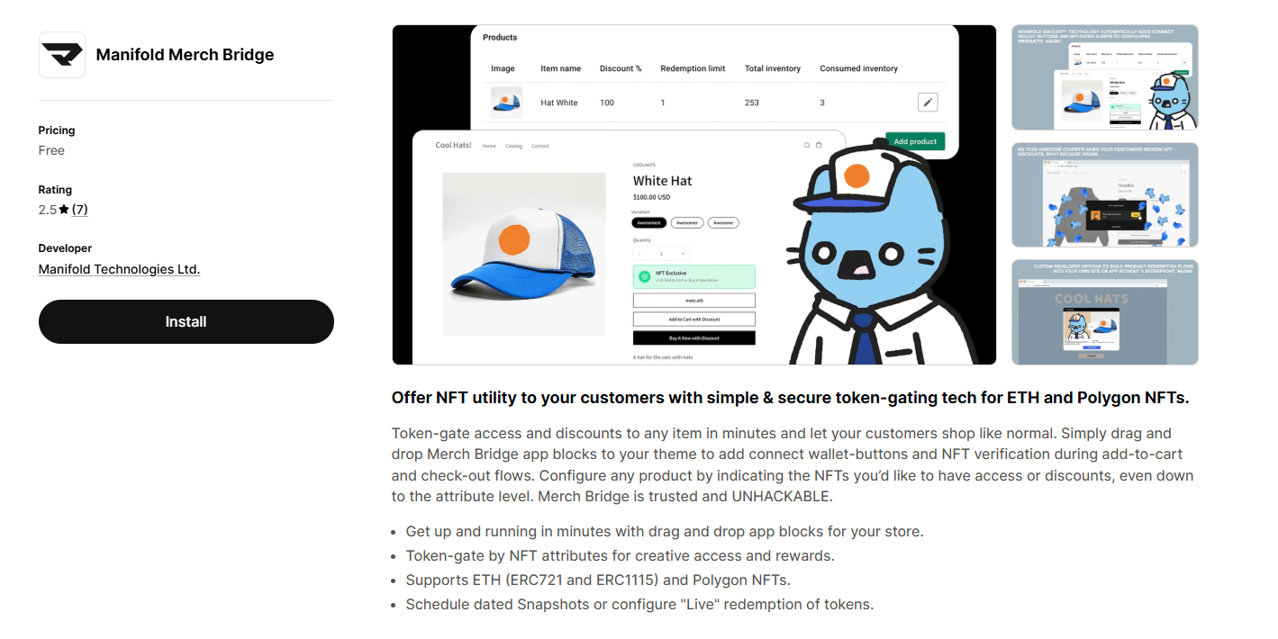 Manifold Merch Bridge