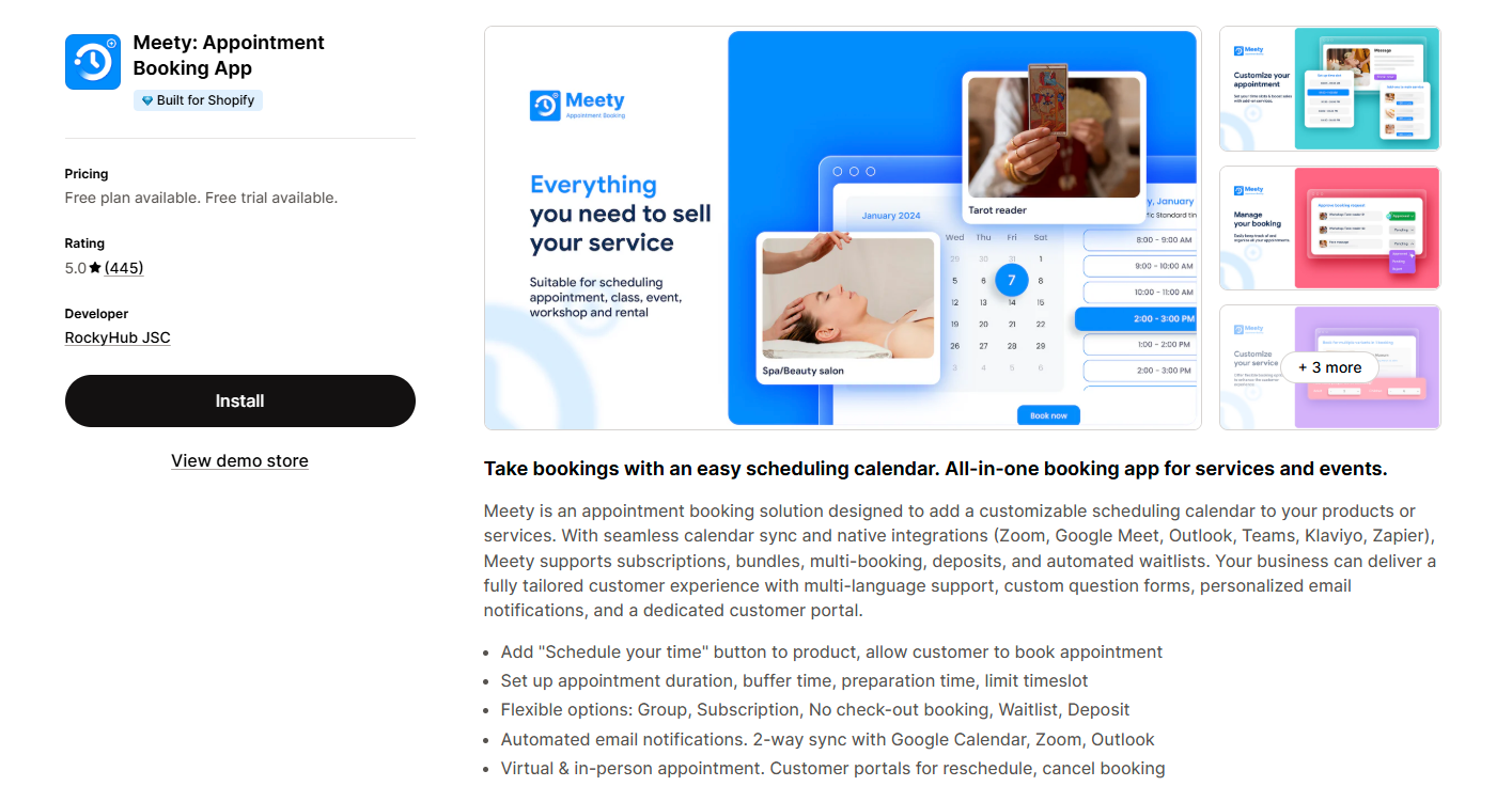 Meety Appointment Booking App