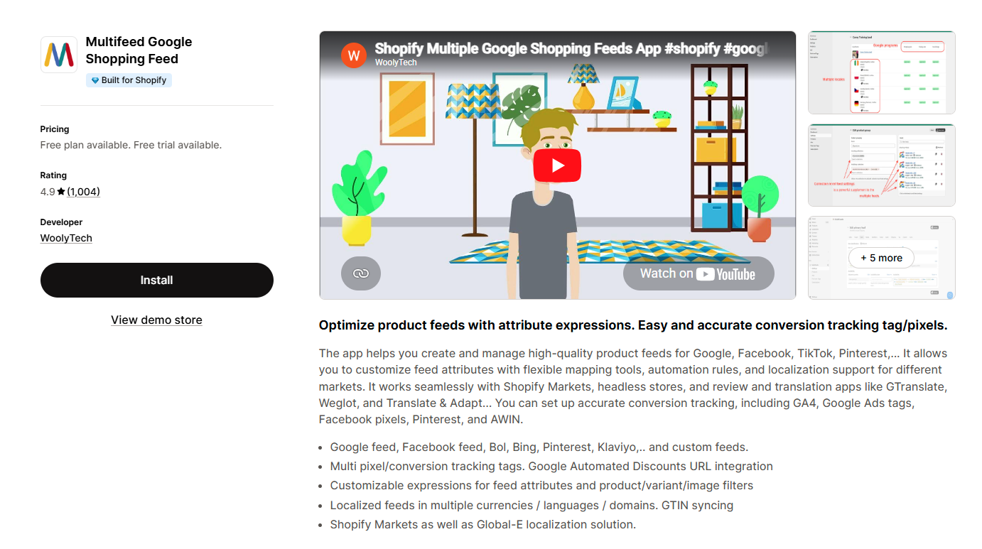 Multifeed Google Shopping Feed