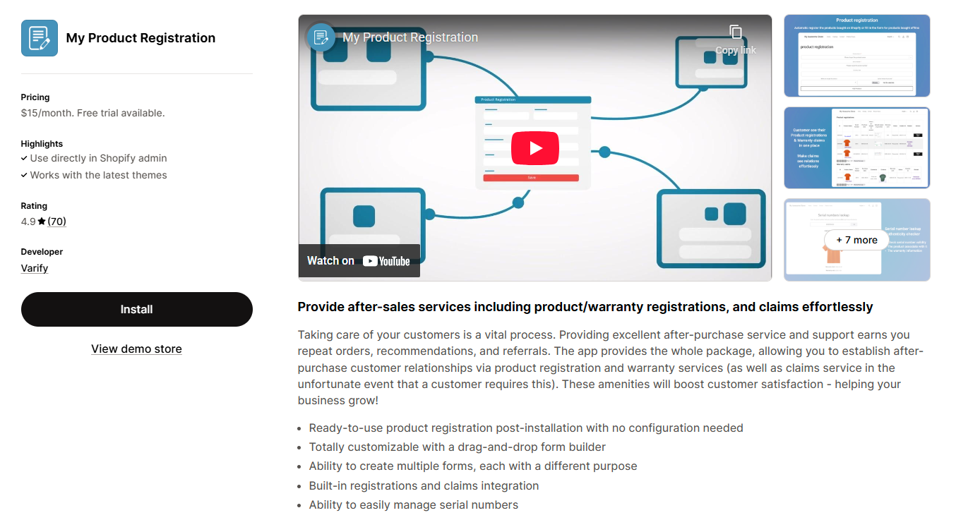 My Product Registration