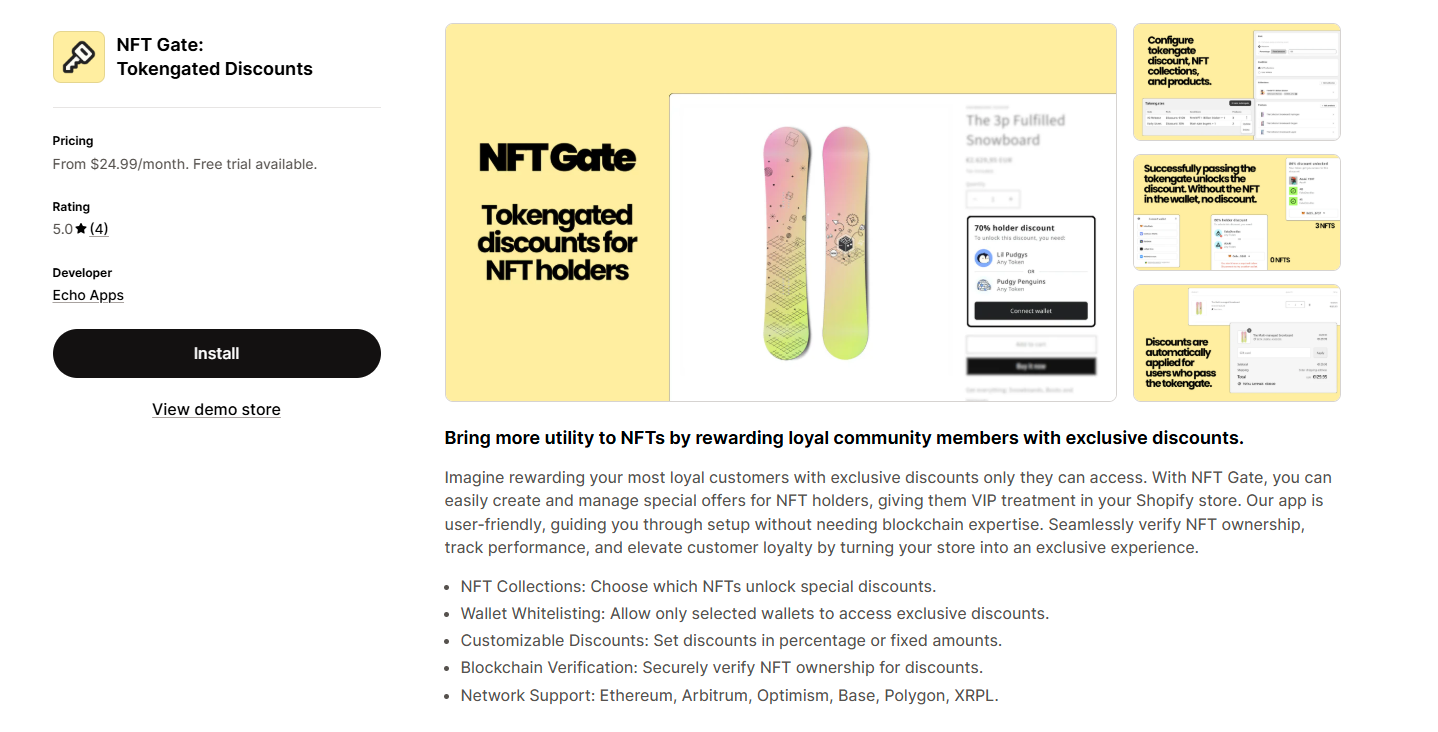 NFT Gate Tokengated Discounts