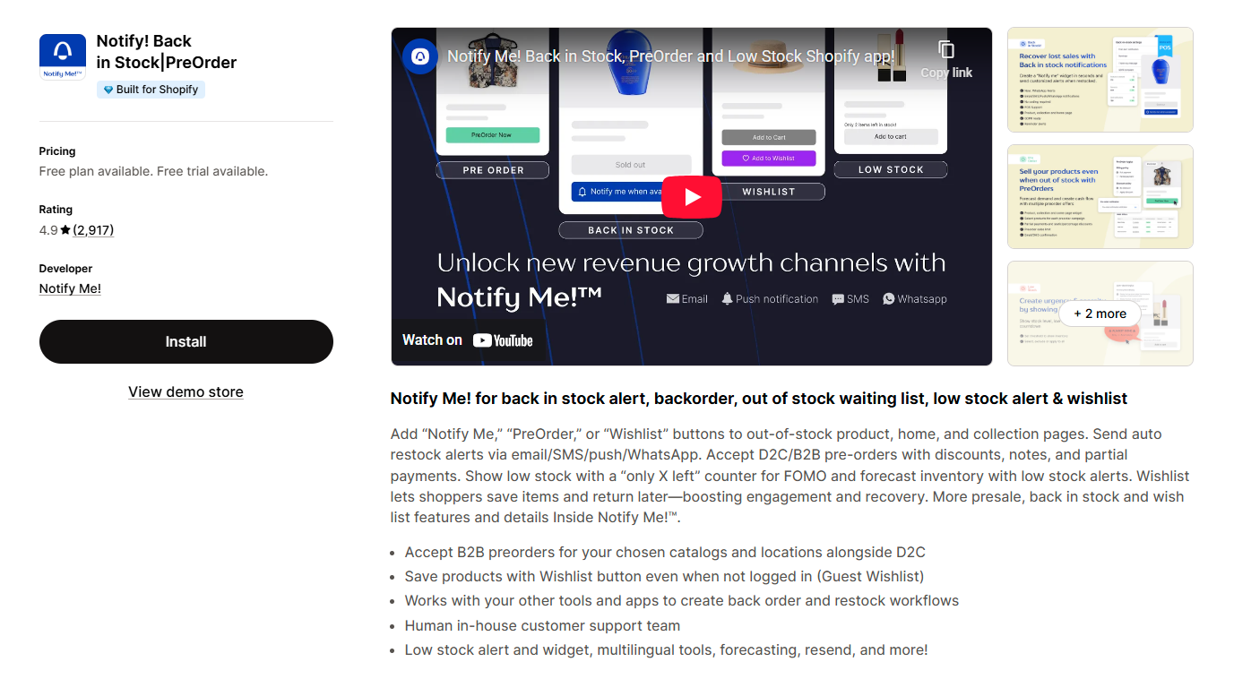 Notify! Back in Stock|PreOrder