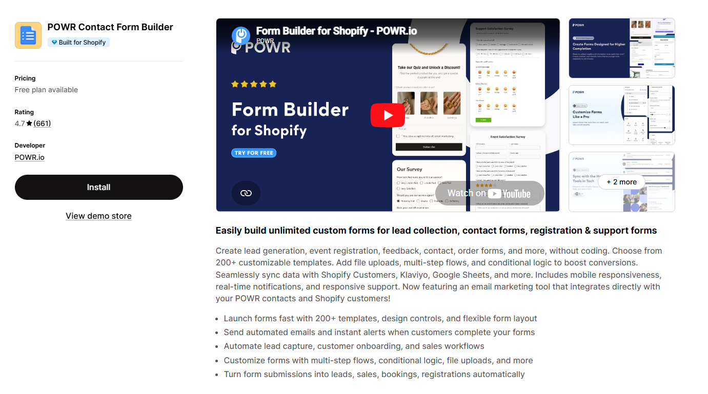 Powr Contact Form Builder