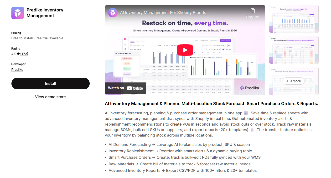 Prediko Inventory Management