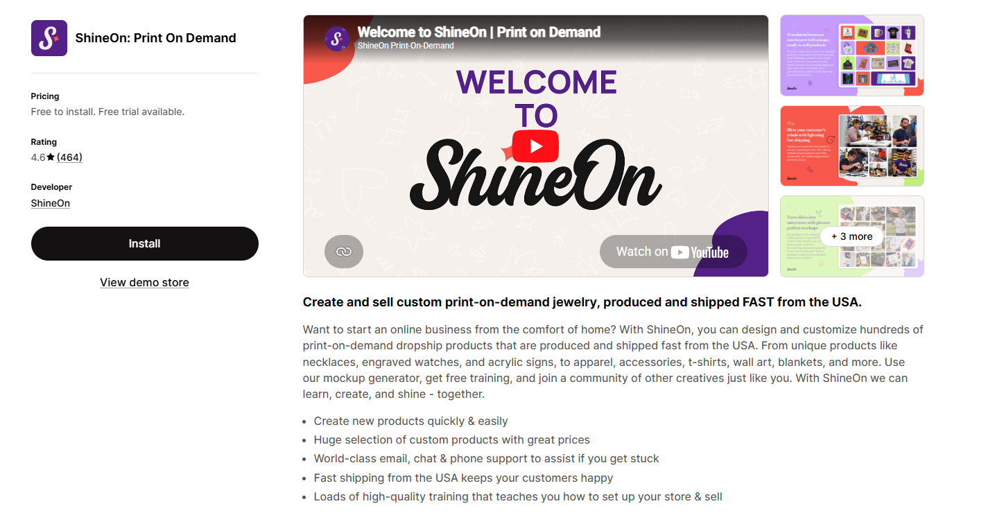 Shine On Print On Demand