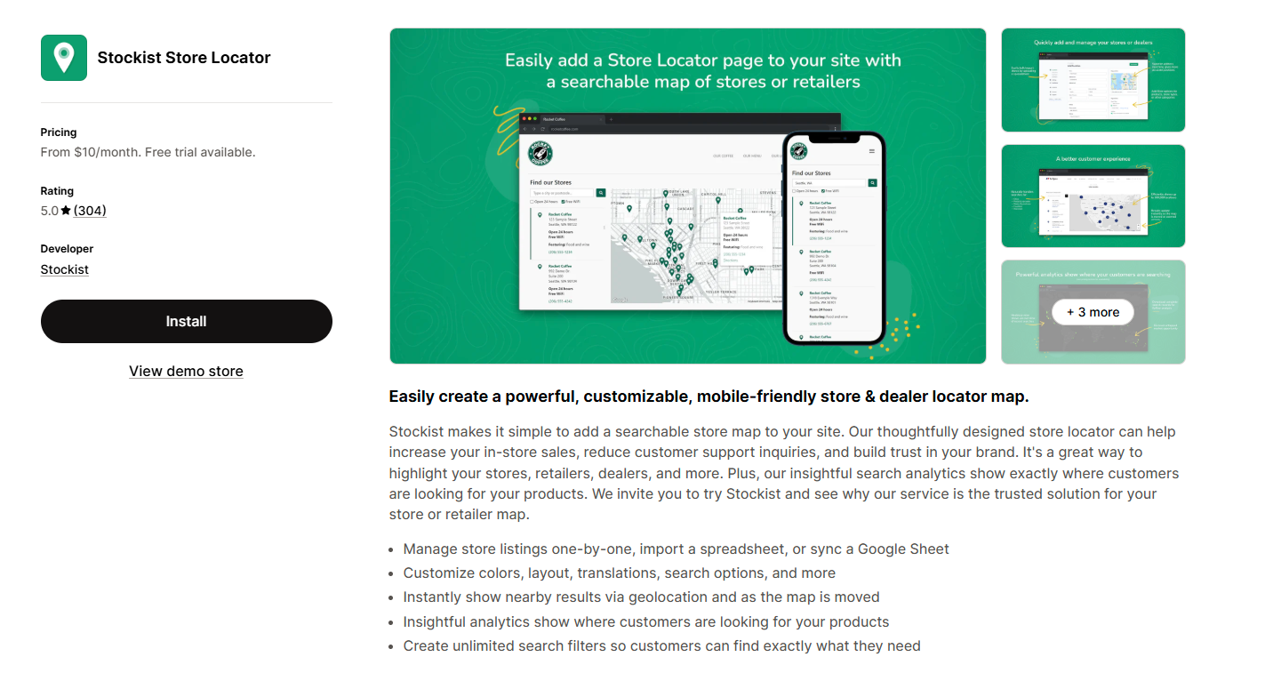 Stockist Store Locator