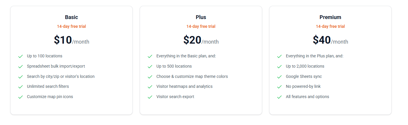 Stockist Store Locator Pricing