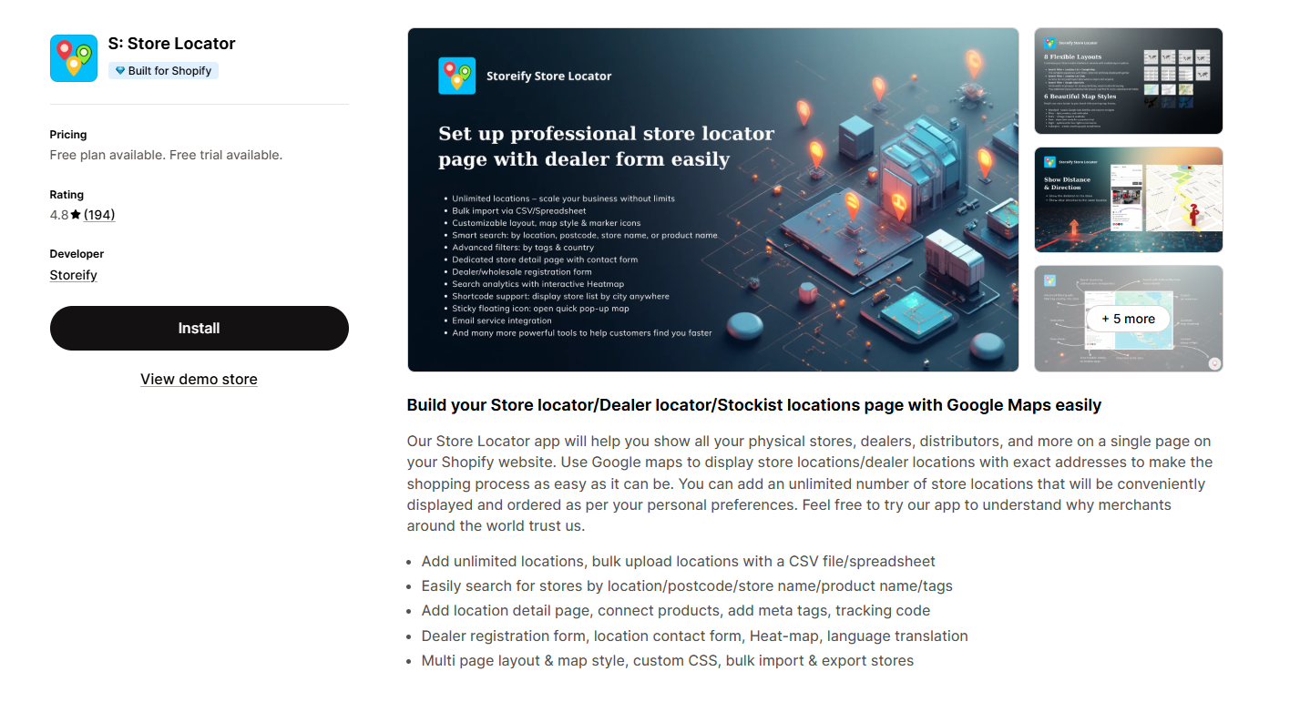 Storeify Store Locator