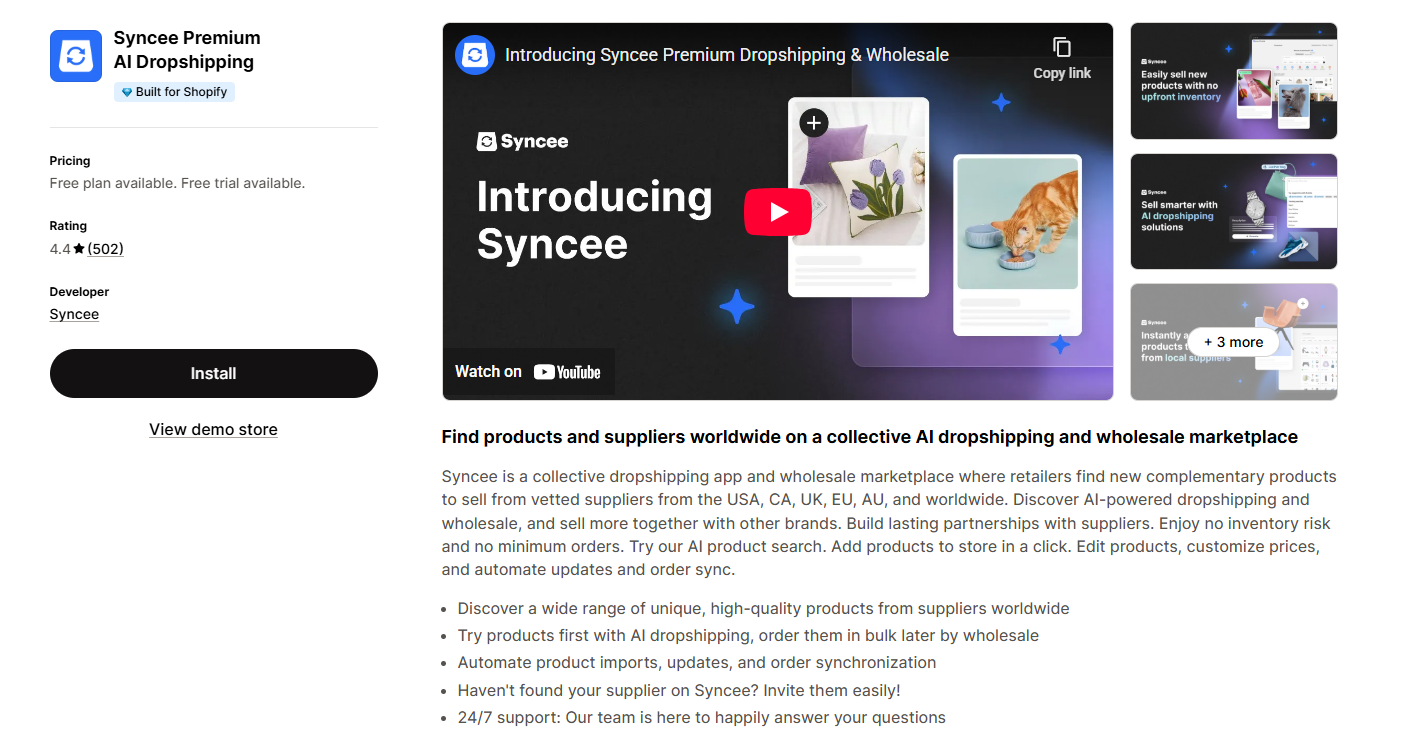 Syncee Premium AI Dropshipping