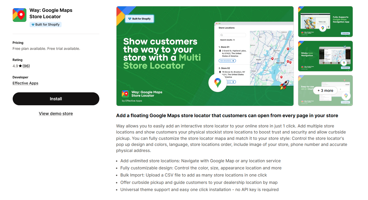 Way: Google Maps Store Locator