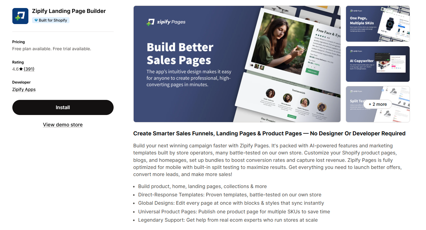 Zipify Landing Page Builder